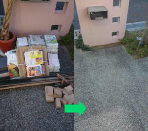 高知市の1軒家で軽トラックパックで回収の写真2