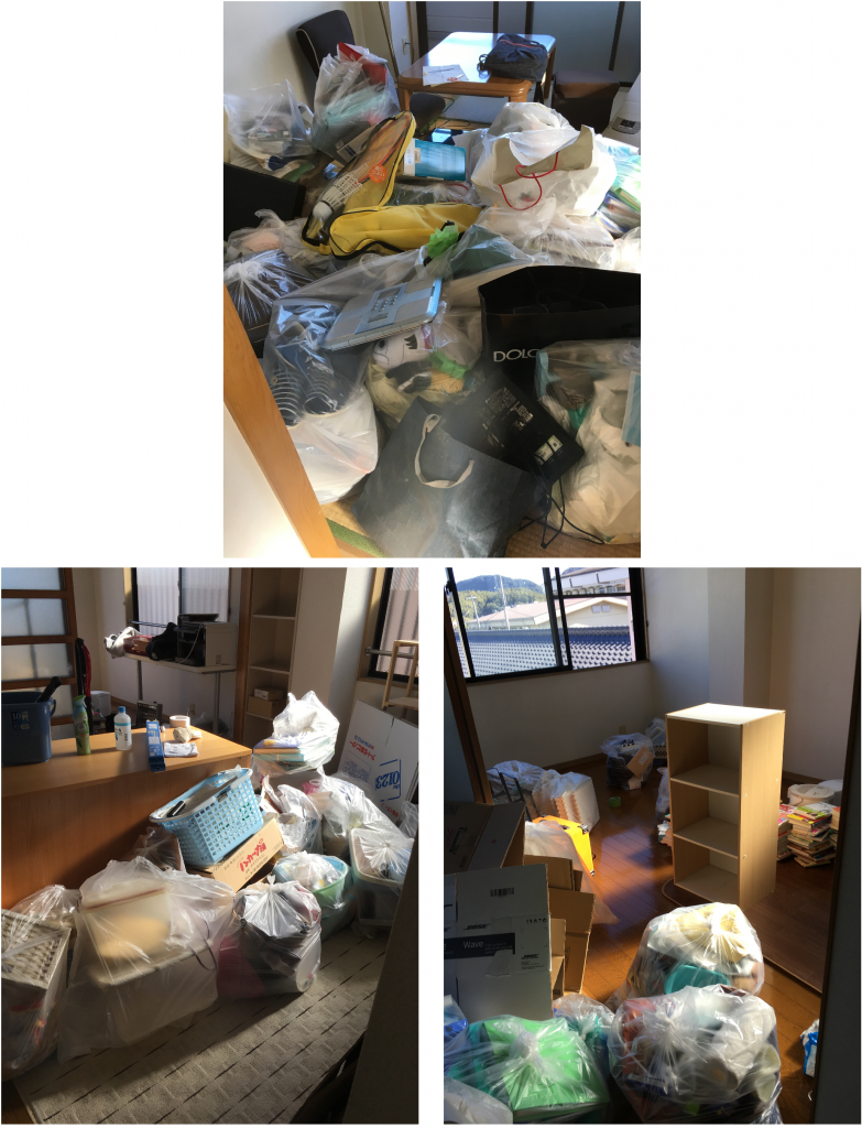 高知市でお引っ越しに伴う不用品(冷蔵庫、洗濯機、こたつなど)の回収のご依頼　お客様の声